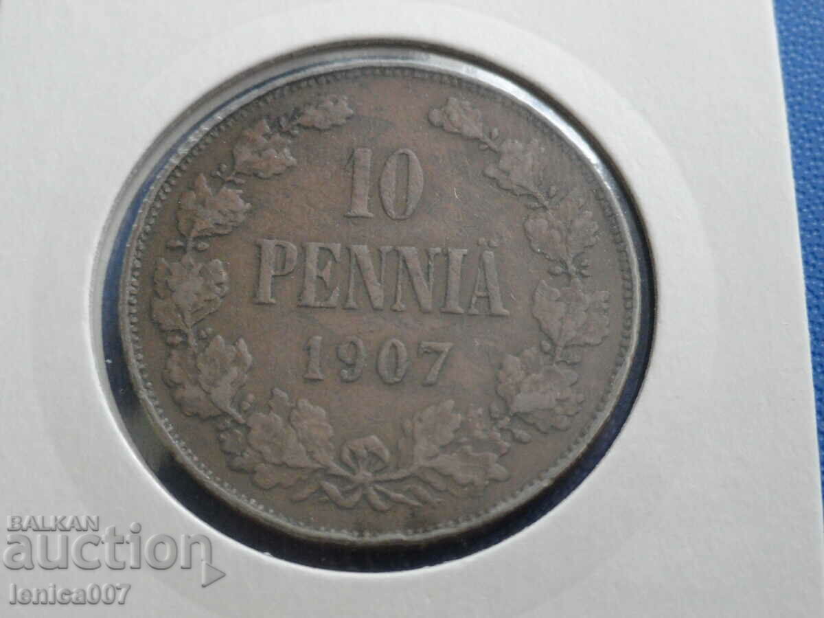 Auction Russia (Finland) 1907 - 10 pennies Auction Russia (Finland) 1907 - 10 pennies