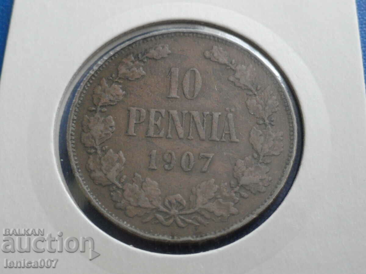 Russia (Finland) 1907 - 10 pennies - 5 Russia (Finland) 1907 - 10 pennies - 5