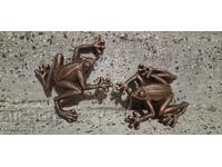 Lot Broaște din fontă masivă, 660g