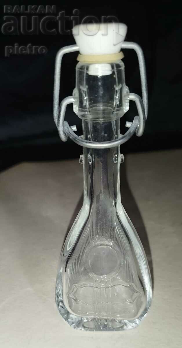 Antique glass bottle, guitar shaped bottle, pr..