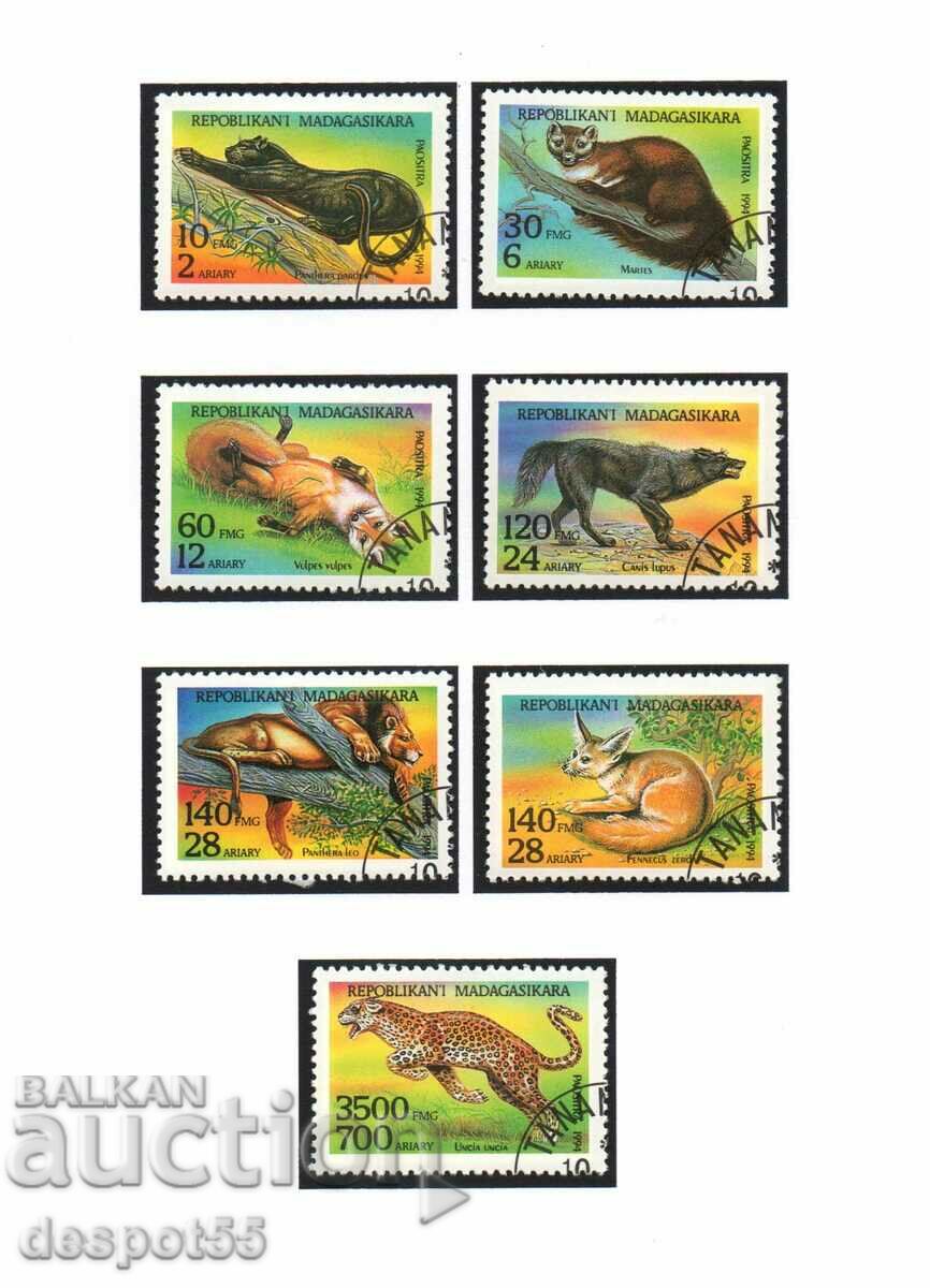1994. Madagascar. Animals - Predators + Block.