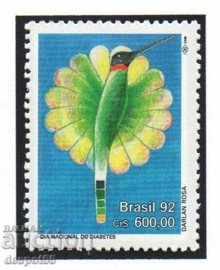 1992. Brazil. National Diabetes Day.