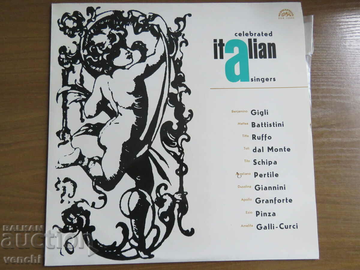 GRAMOPHONE - ITALIAN OPERA SINGERS - CZECHOSLOVAKIA - 1967