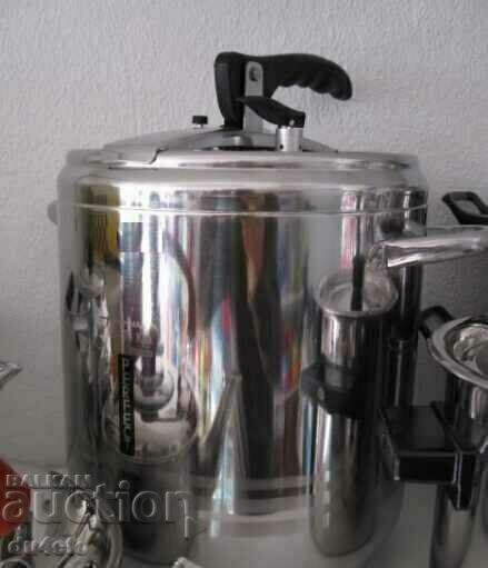 Auction Hermetic pressure cooker 9 liters, double bottom! Auction Hermetic pressure cooker 9 liters, double bottom!