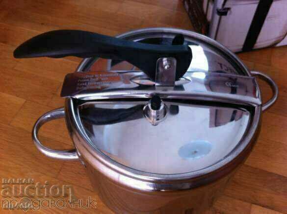 Delivery of Hermetic pressure cooker 9 liters, double bottom! Delivery of Hermetic pressure cooker 9 liters, double bottom!