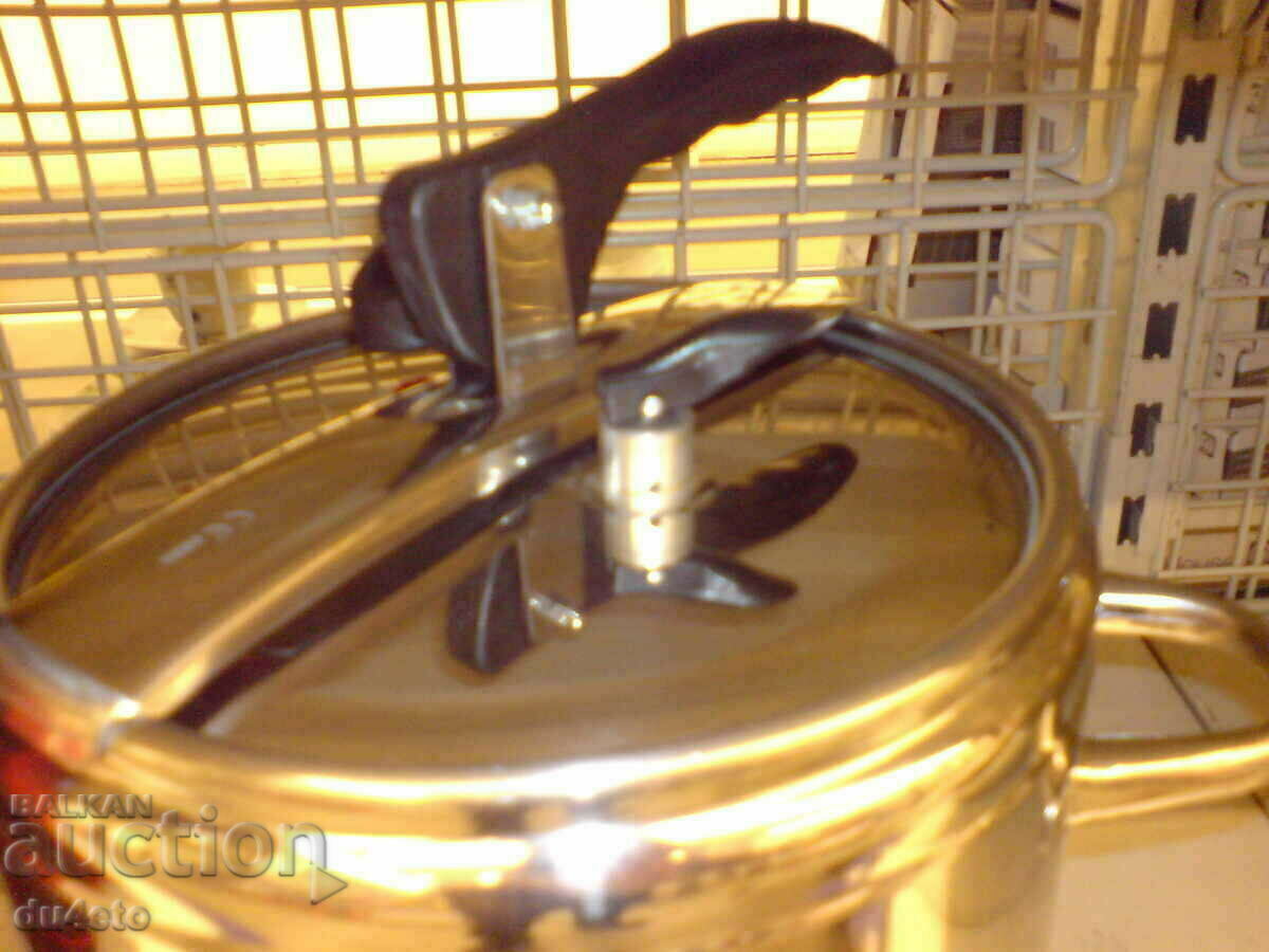 Hermetic pressure cooker 9 liters, double bottom! - 5 Hermetic pressure cooker 9 liters, double bottom! - 5