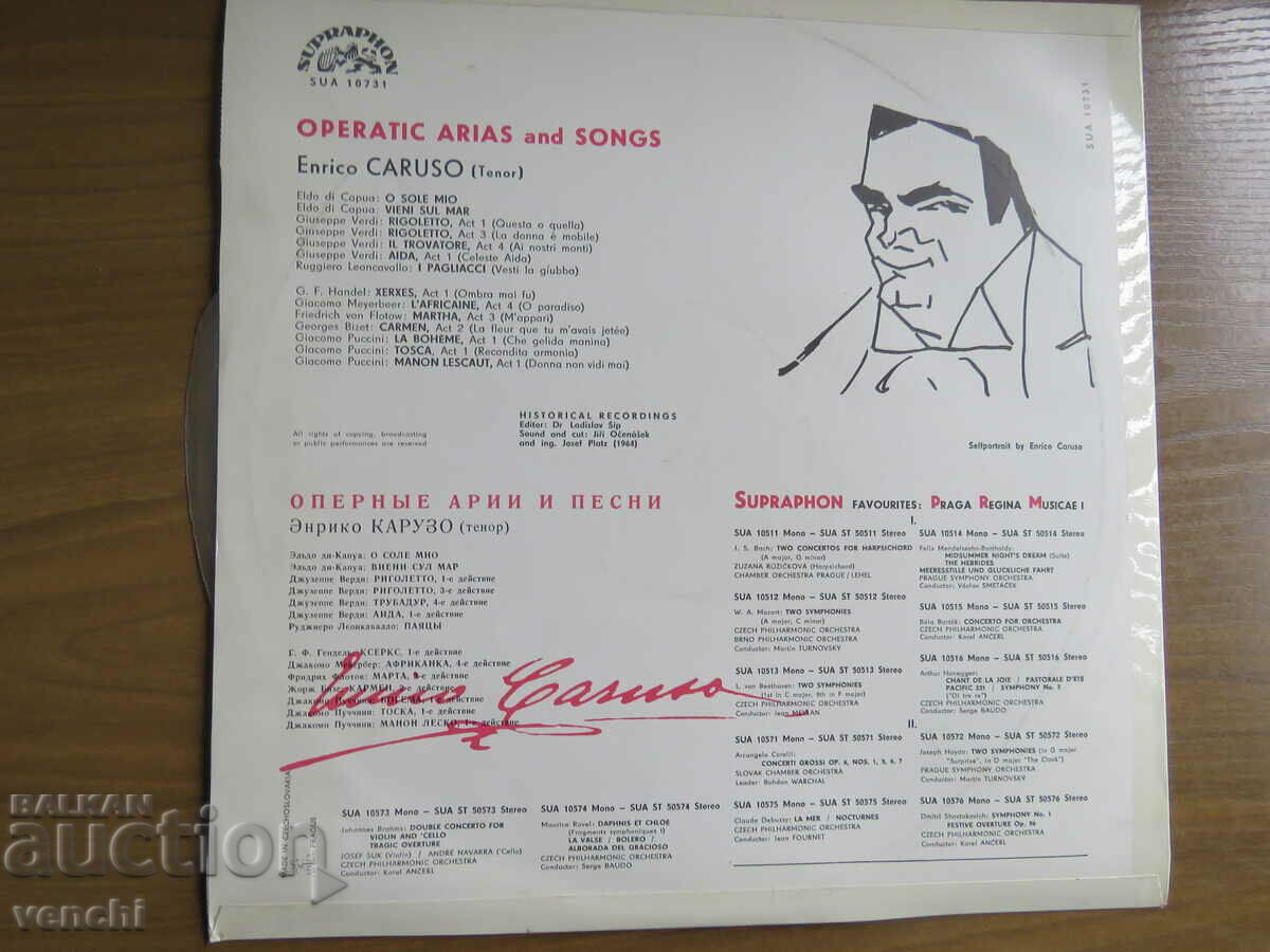 GRAMOPHONE - ENRICO CARUSO - TENOR with price 19.99 BGN | € 10.22 GRAMOPHONE - ENRICO CARUSO - TENOR with price 19.99 BGN | € 10.22