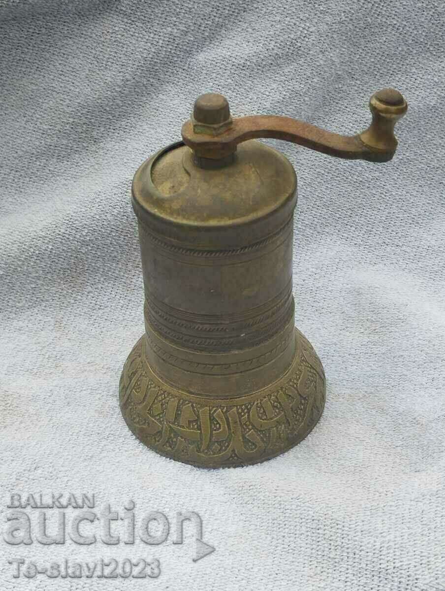 Old bronze pepper mill