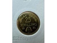 Златна Монета Австрия 25 Шилинга 1931г.