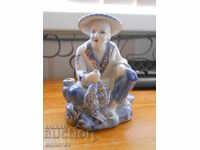 antique porcelain figurine - fisherman (China)