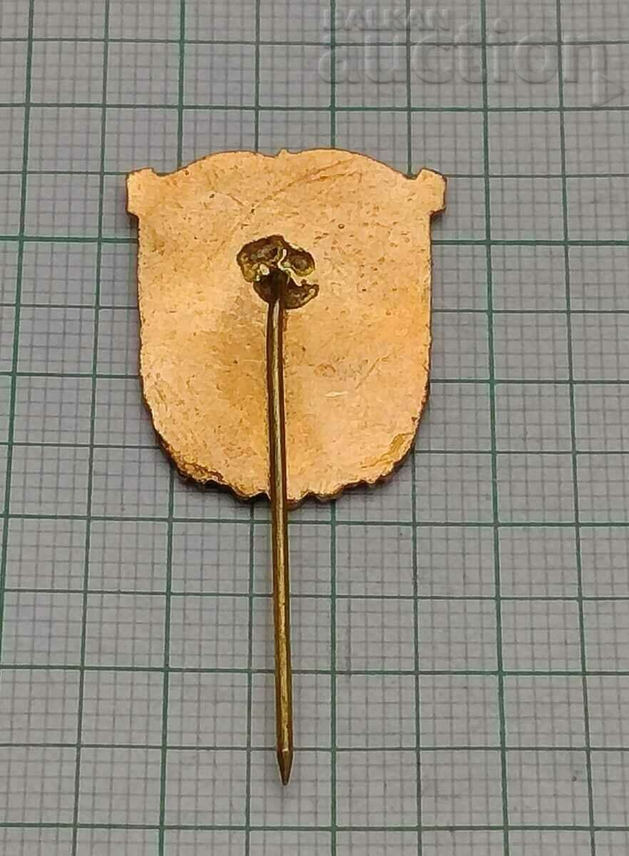 OLD ZAGORA COAT OF ARMS BADGE ENAMEL with price 2.00 BGN | € 1.02 OLD ZAGORA COAT OF ARMS BADGE ENAMEL with price 2.00 BGN | € 1.02