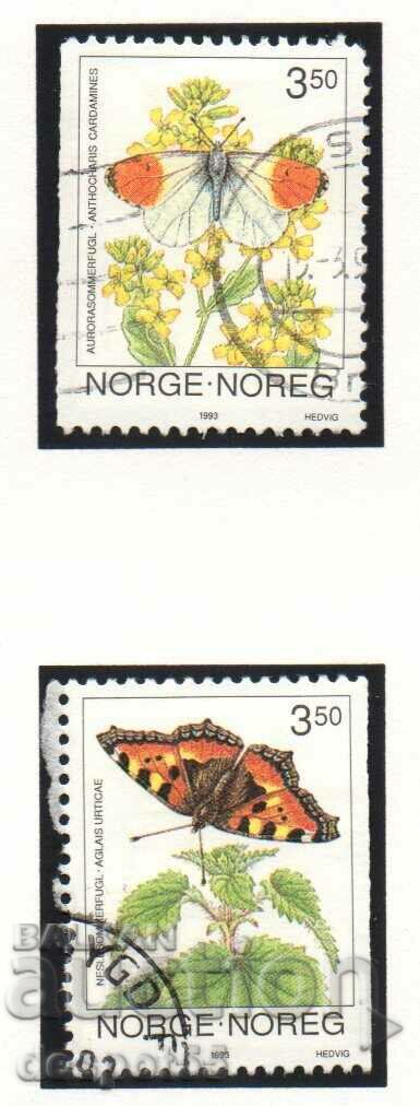 1993. Νορβηγία. πεταλούδες.