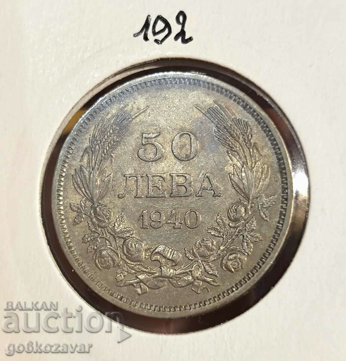 Bulgaria 50 BGN 1940 Top coin!