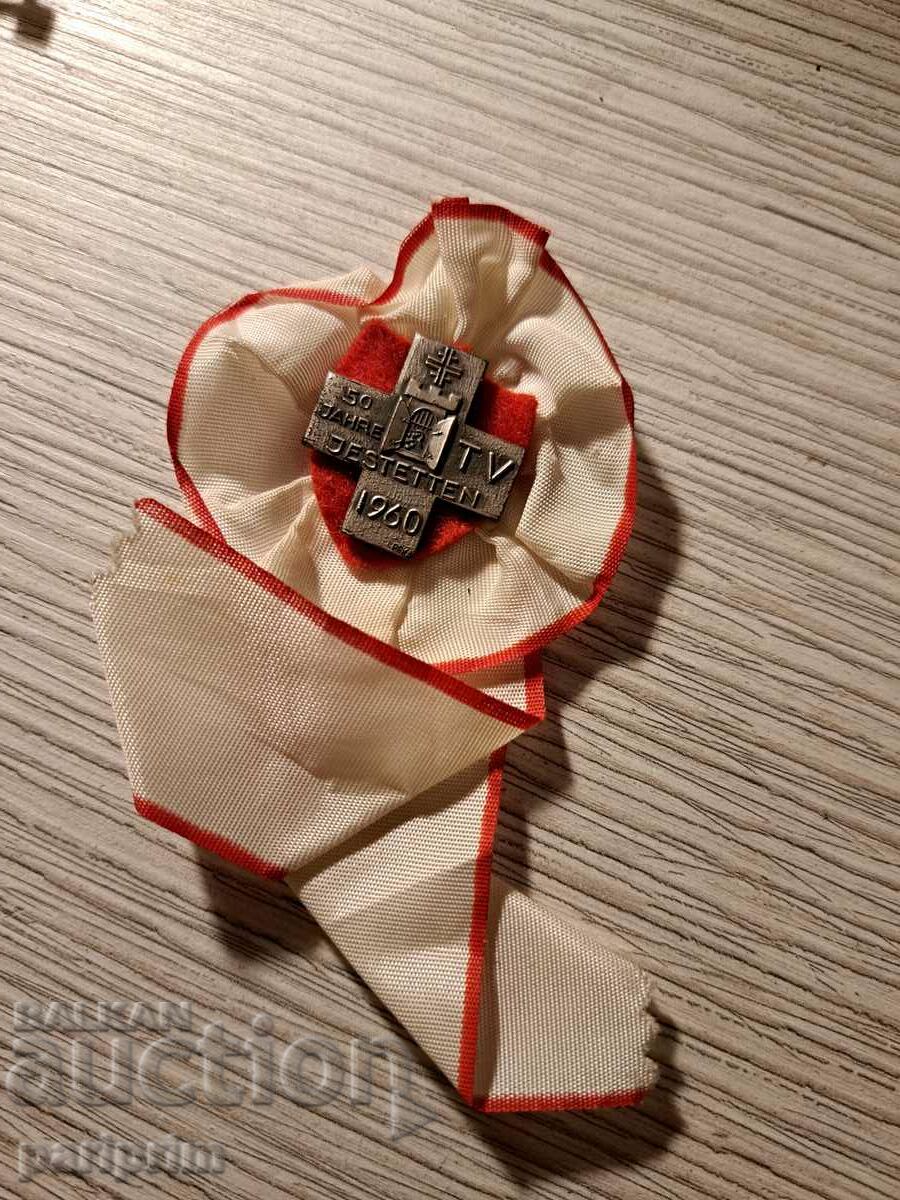 Medal, badge, 1960, rarity, with ribbon, Switzerland???