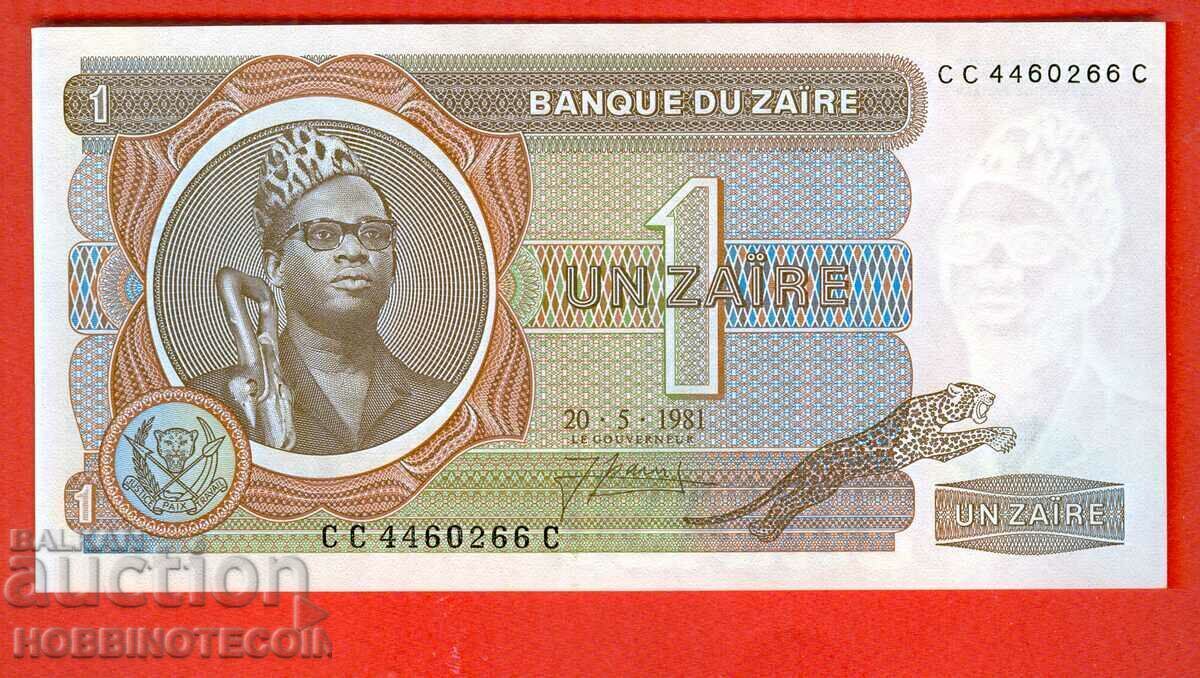 ZAIR ZAIR 1 Zaire issue issue 1981 NEW UNC ZAIR ZAIR 1 Zaire issue issue 1981 NEW UNC