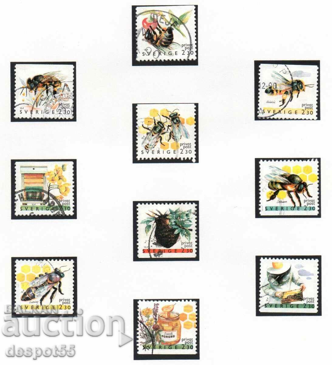 1990. Σουηδία. Εκπτωτικά Γραμματόσημα - Μελισσοκομία.