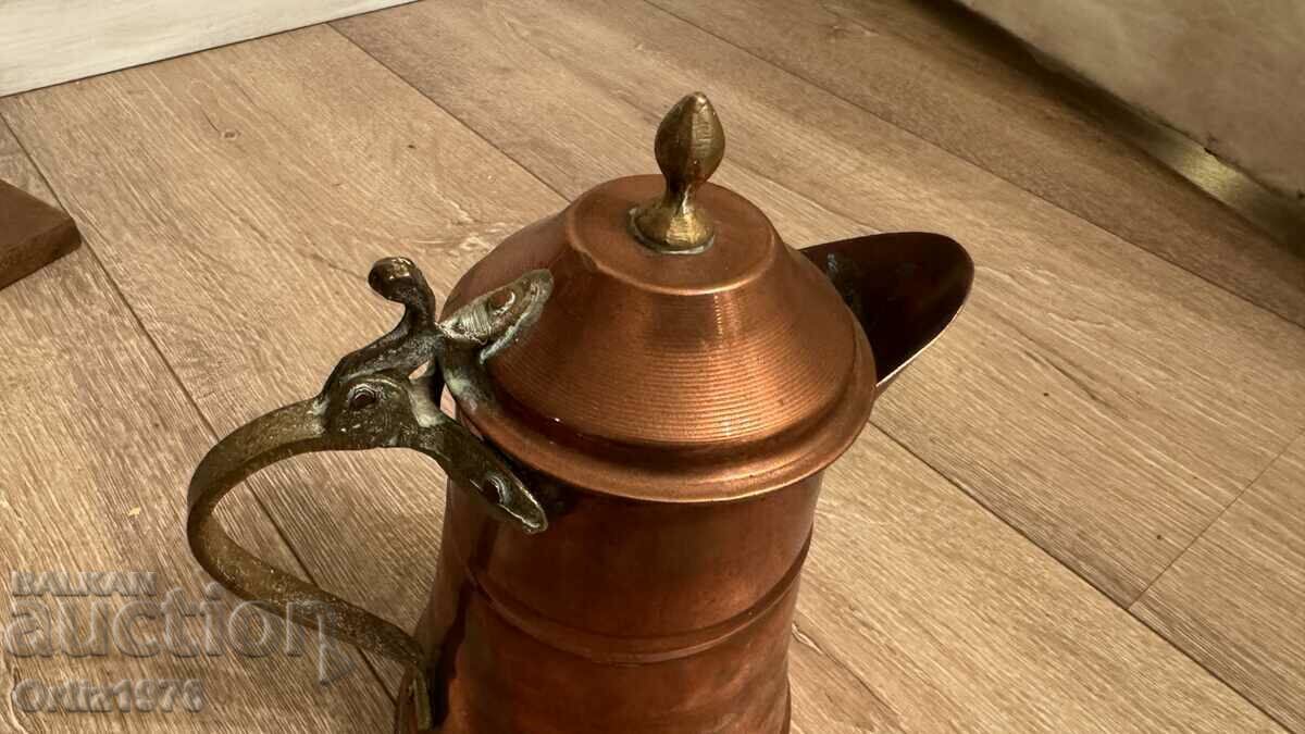 Delivery of Wrought French Copper Teapot.
