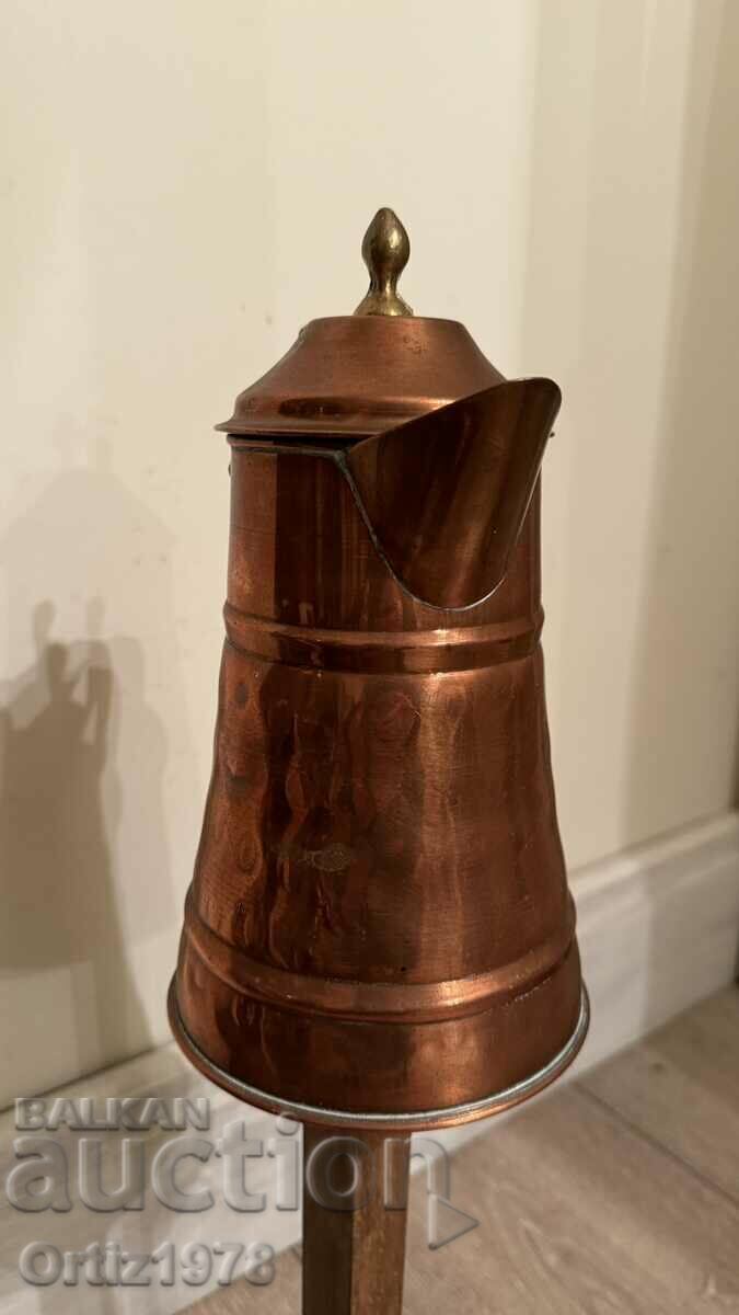 Wrought French Copper Teapot. - 5