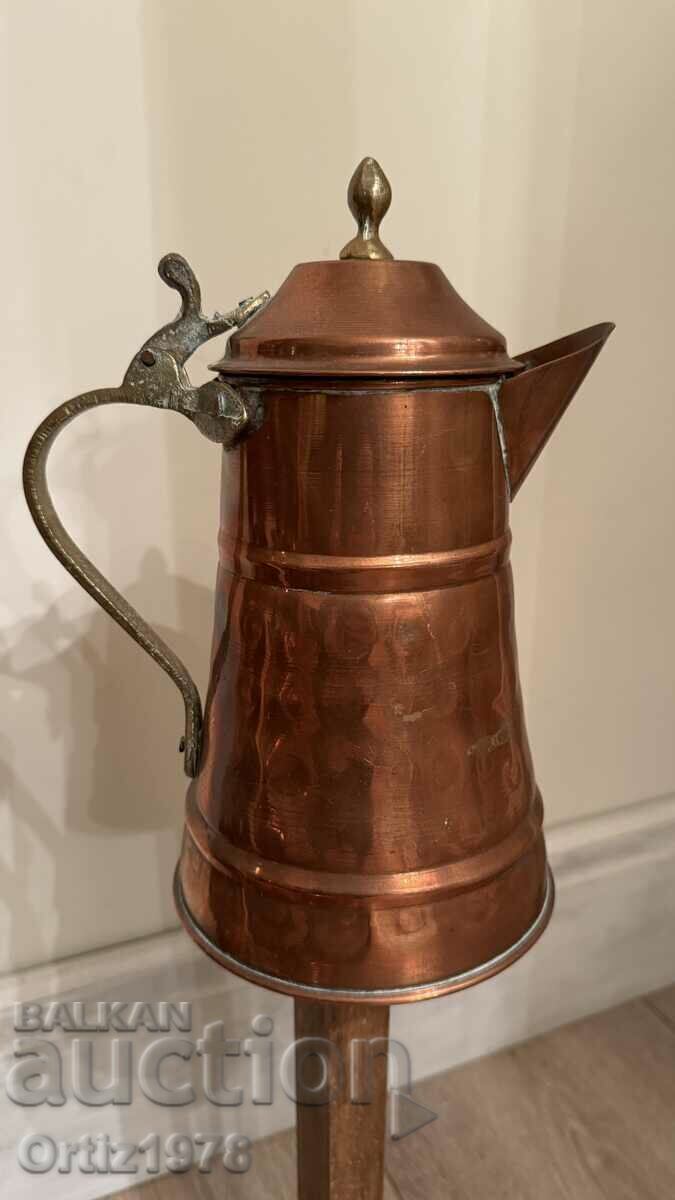 Wrought French Copper Teapot. - 6