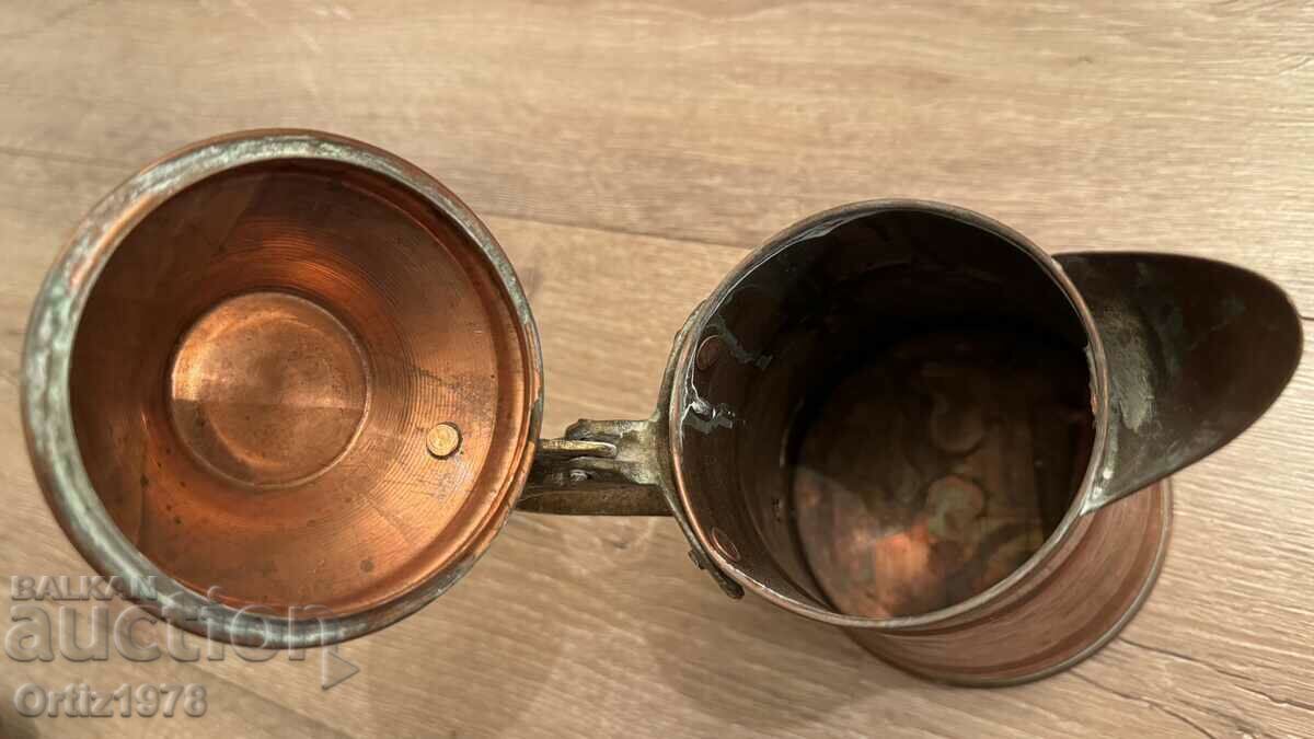 Wrought French Copper Teapot. - 7