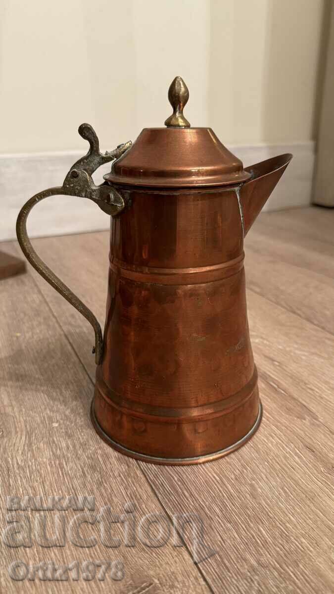 Wrought French Copper Teapot.