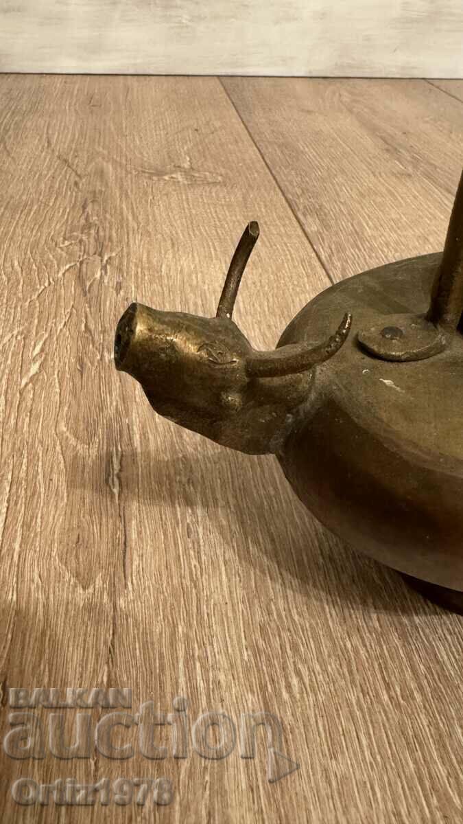 Delivery of Antique Copper Teapot, Bull – Small, Massive!