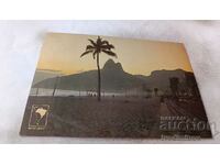 Пощенска картичка Rio de Janeiro Nightfall - Leblon