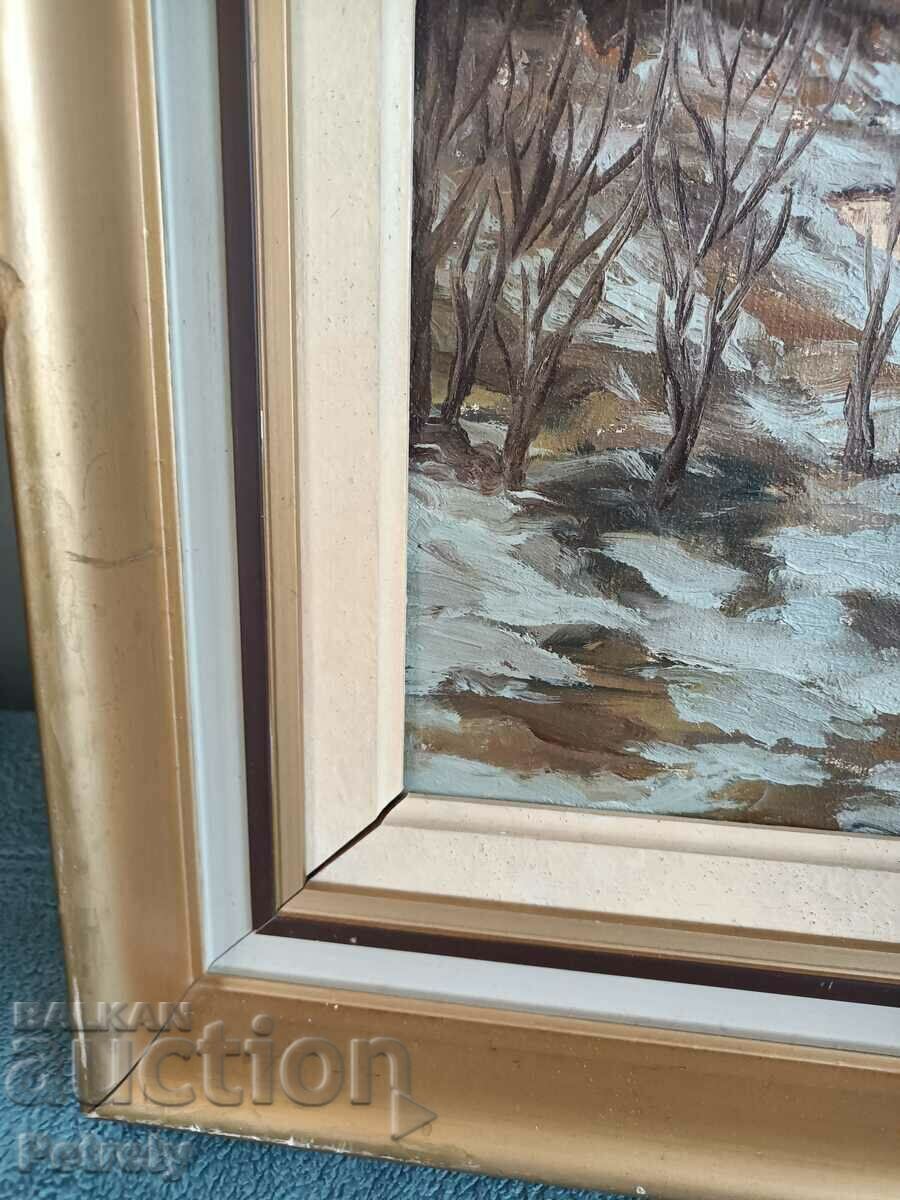 Δημοπρασία Παλιά ελαιογραφία Δημοπρασία Παλιά ελαιογραφία