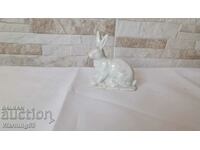 Small porcelain figure - Rabbit - S.I.P - Bulgarian made.