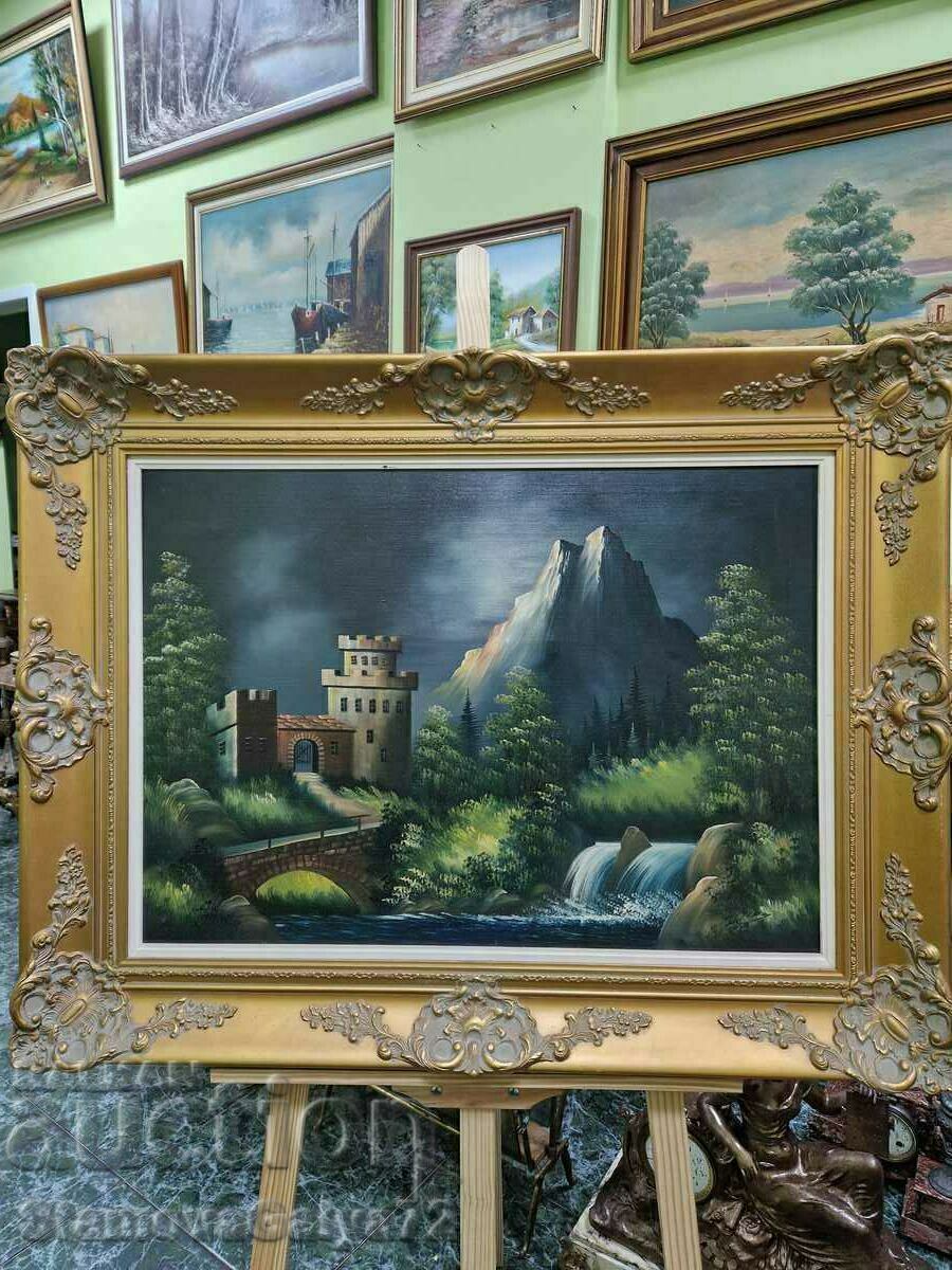 Beautiful antique oil on canvas painting with price 298.00 BGN | € 152.36 Beautiful antique oil on canvas painting with price 298.00 BGN | € 152.36