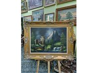 Beautiful antique oil on canvas painting