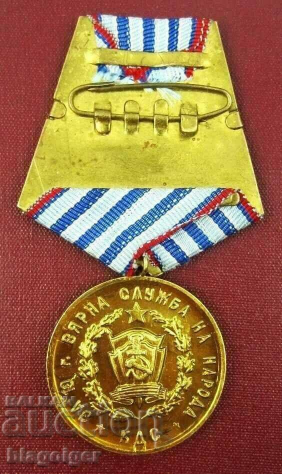 Delivery of Medal For 10 years of faithful service in KDS State Security