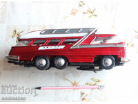 Old sheet metal bus - tin toy 29cm