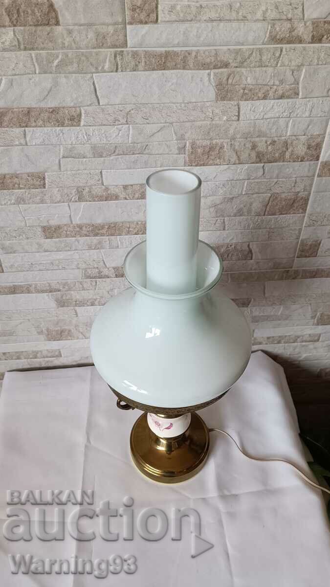 Livrarea Veche lampă de noapte - URSS - alamă și sticlă - #47