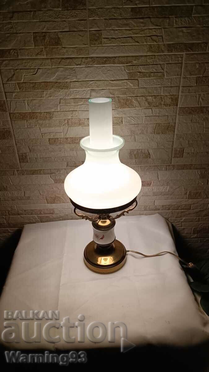 Veche lampă de noapte - URSS - alamă și sticlă - #47 - 7