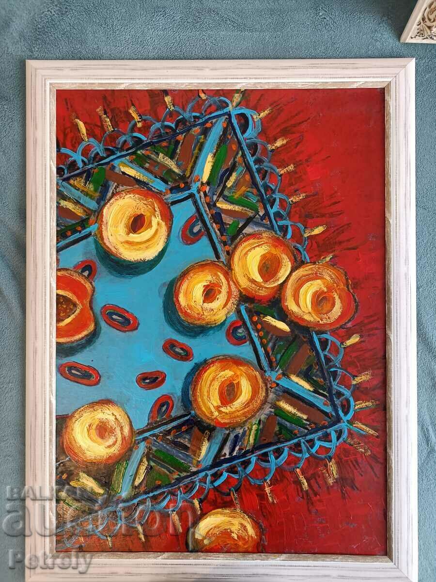 Μεγάλη ελαιογραφία με τιμή 250.00 BGN | € 127.82 Μεγάλη ελαιογραφία με τιμή 250.00 BGN | € 127.82