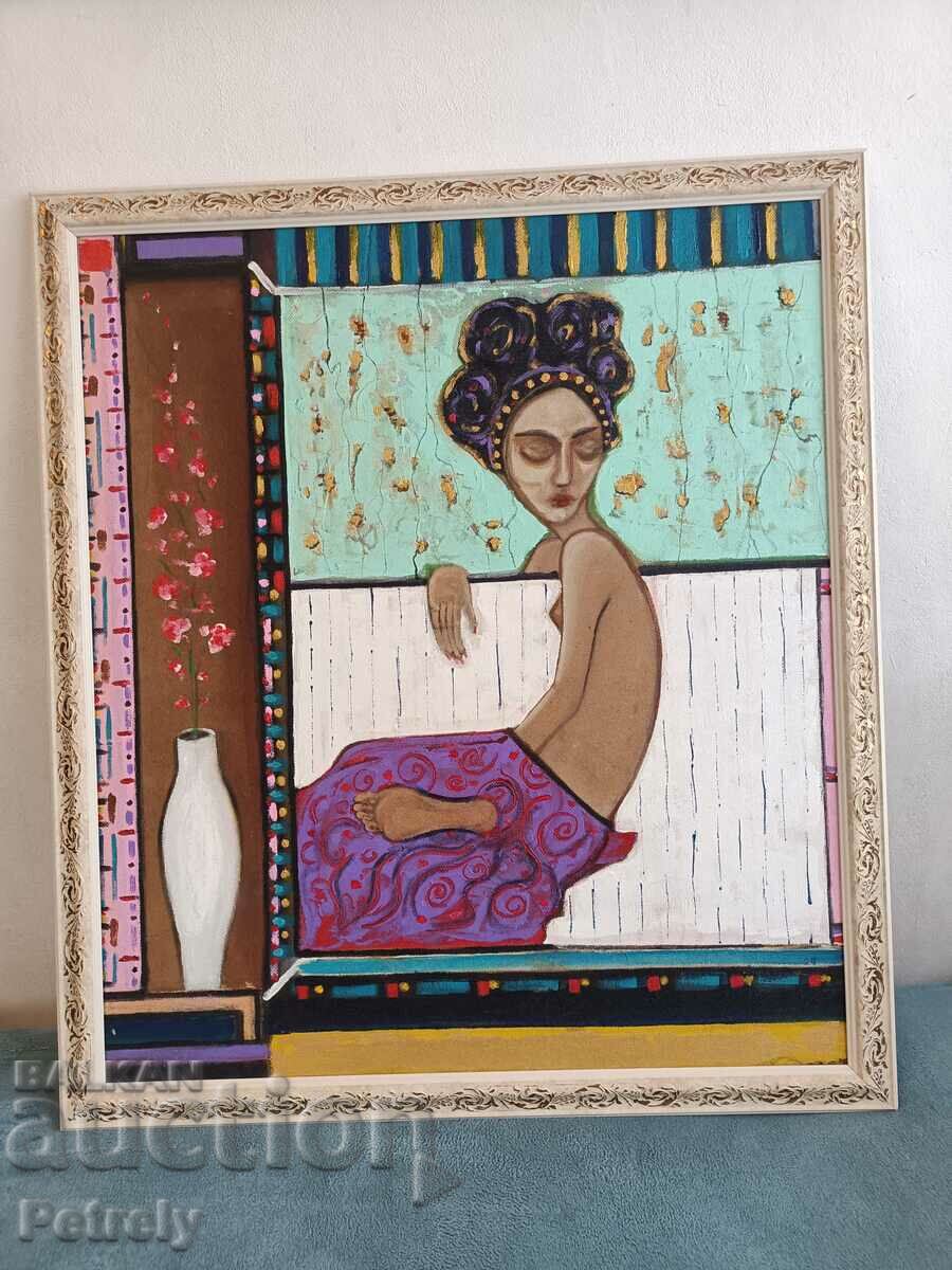 Large oil painting with price 450.00 BGN | € 230.08 Large oil painting with price 450.00 BGN | € 230.08