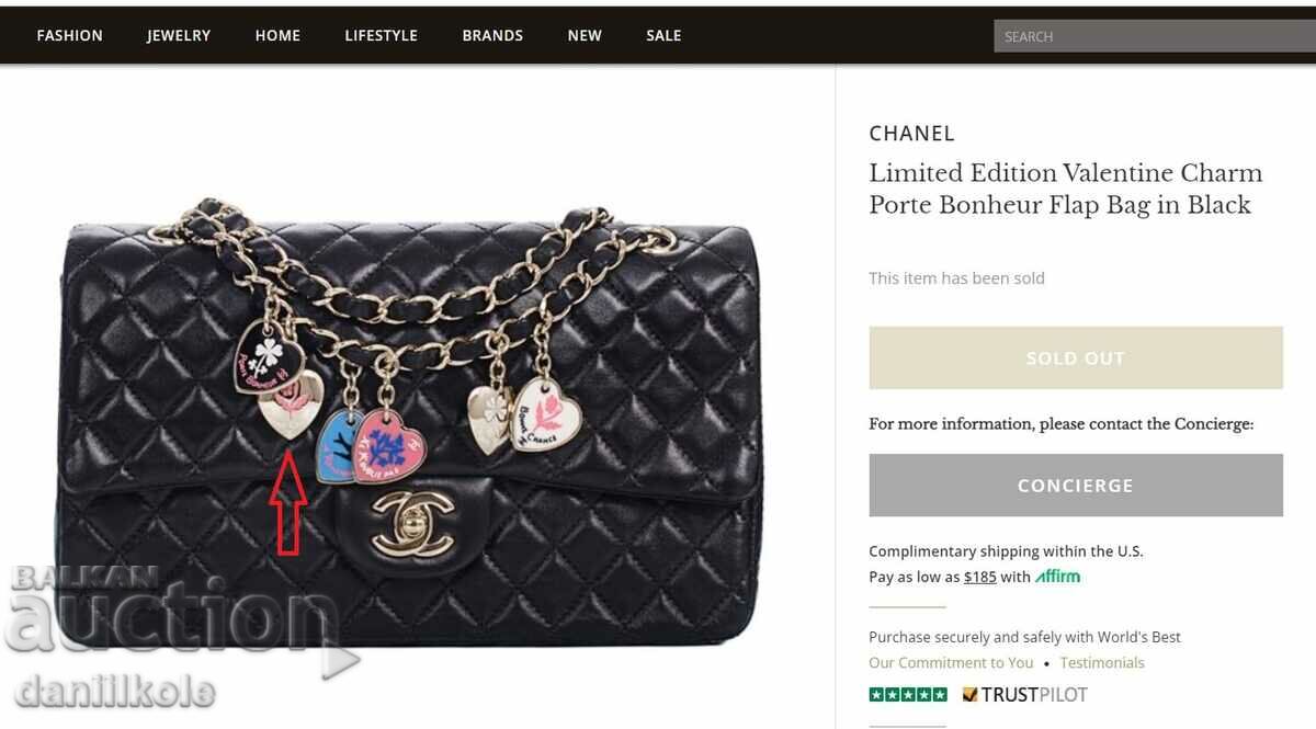 *$*Y*$* HEART PENDANT - CHANEL PORT BONHEUR - SUPER *$*Y*$* - 7 *$*Y*$* HEART PENDANT - CHANEL PORT BONHEUR - SUPER *$*Y*$* - 7