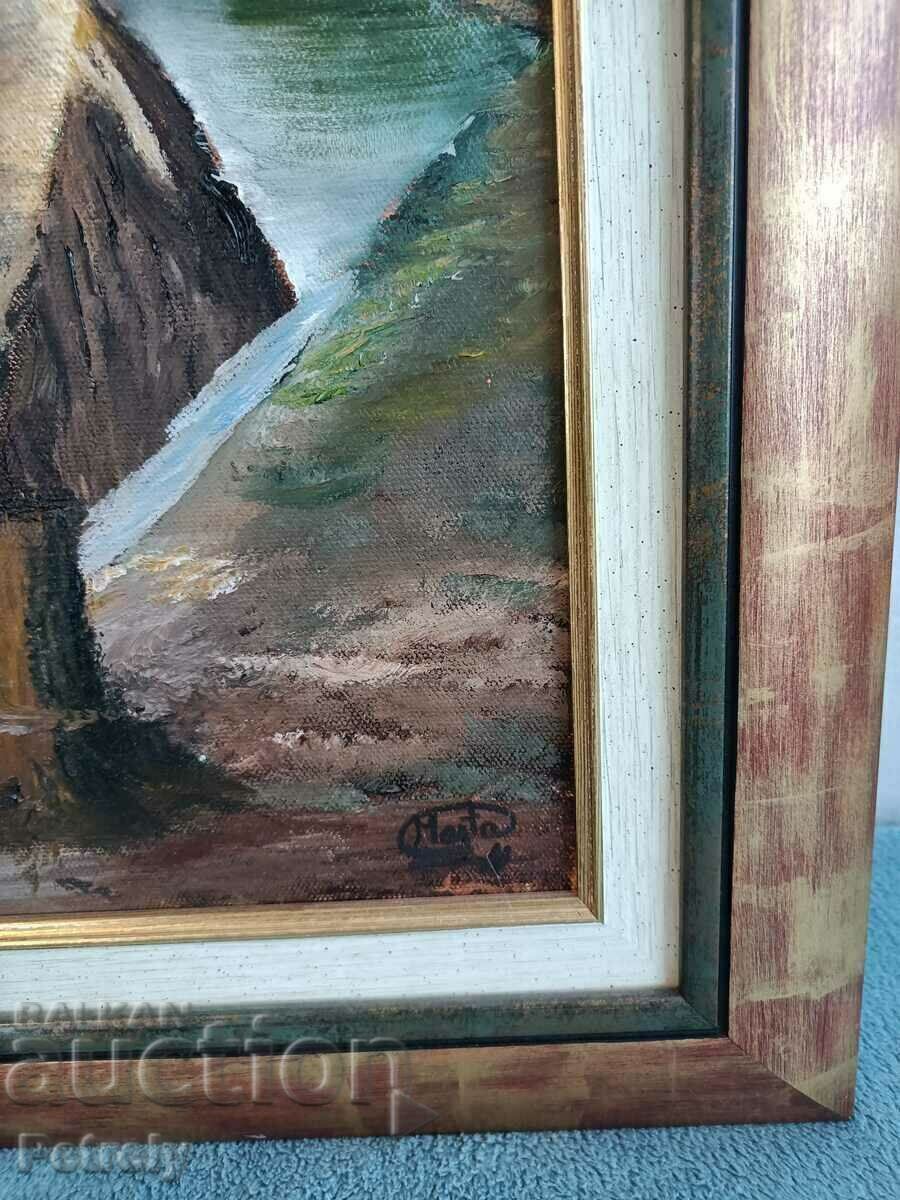 Large oil painting with price 250.00 BGN | € 127.82 Large oil painting with price 250.00 BGN | € 127.82