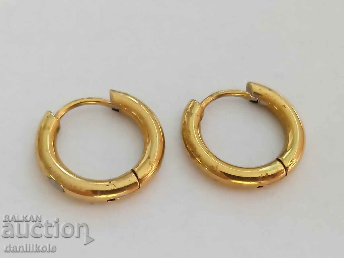 *$*Y*$* SMALL EARRINGS GOLD COLOR - EXCELLENT CLAMPING *$*Y*$* - 5 *$*Y*$* SMALL EARRINGS GOLD COLOR - EXCELLENT CLAMPING *$*Y*$* - 5
