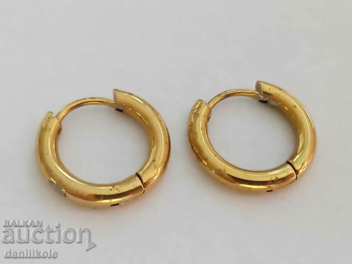*$*Y*$* SMALL EARRINGS GOLD COLOR - EXCELLENT CLAMPING *$*Y*$* - 7 *$*Y*$* SMALL EARRINGS GOLD COLOR - EXCELLENT CLAMPING *$*Y*$* - 7