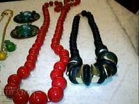 lot ot old beautiful necklaces