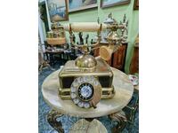 Foarte frumos telefon antic olandez alamă bronz