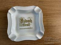 Porcelain ashtray "Asbach Uralt".