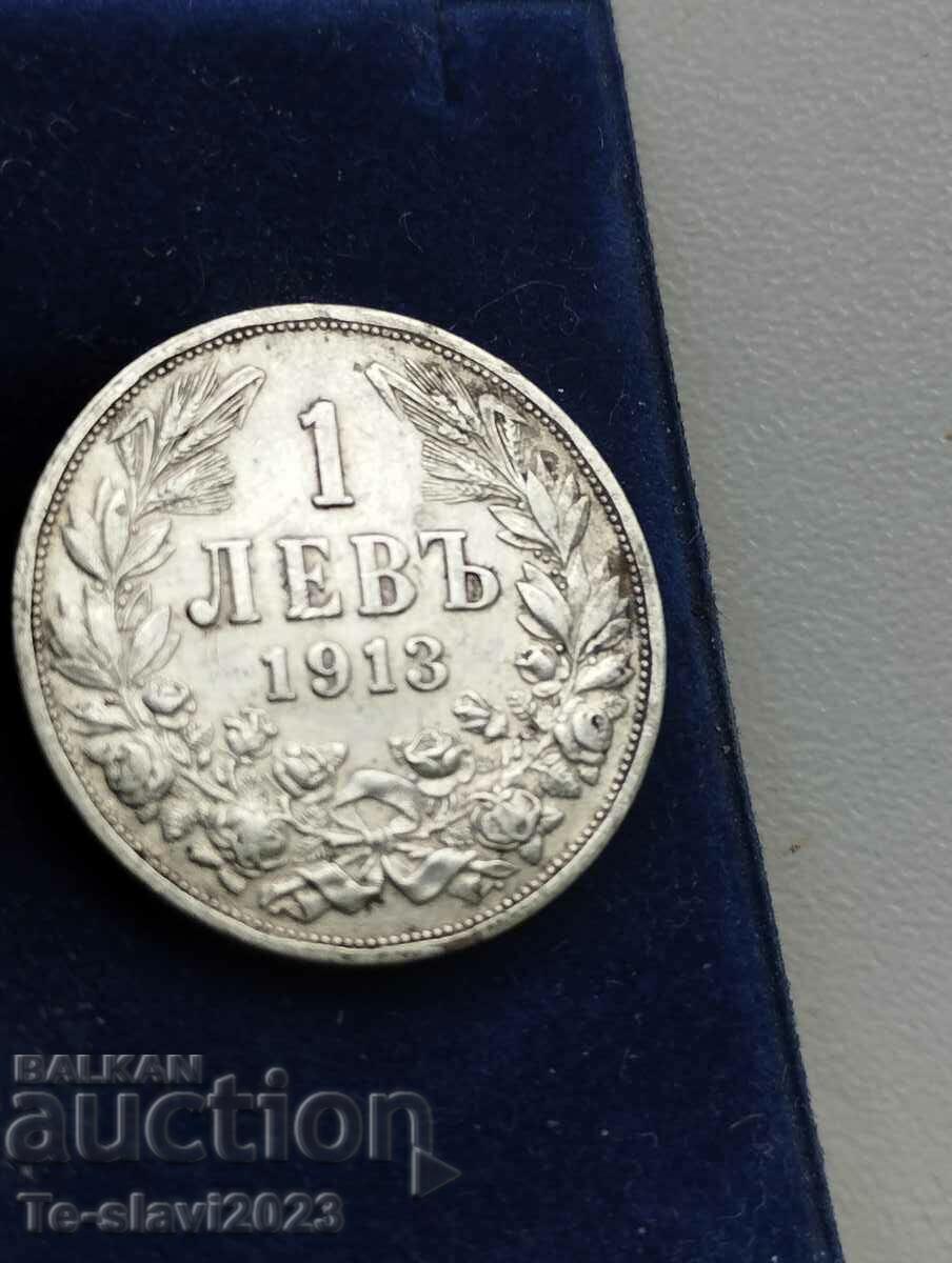 1 λεβ 1913 - νόμισμα, ασημένιο Βουλγαρία