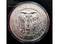 Silver 1 oz Somali Elephant 2004 100 Shillings