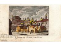 1810 - GRAVURA VECHE - KREMLIN - ORIGINAL