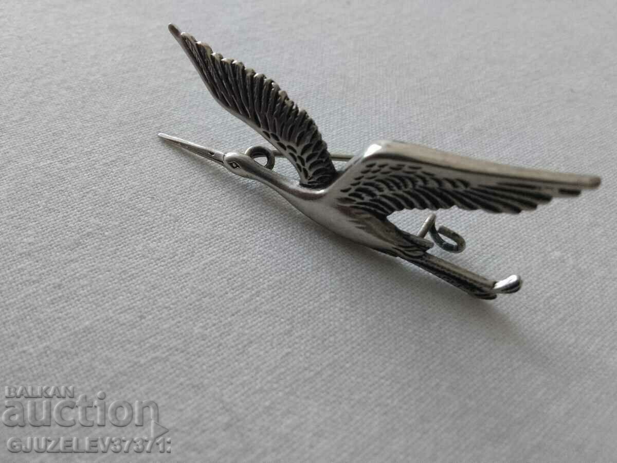Licitație Broșă cu barză elegantă