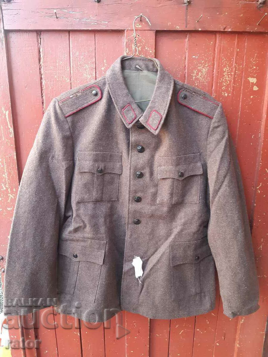 Jachetă veche de soldat de iarnă, uniformă, „geantă de spălat”
