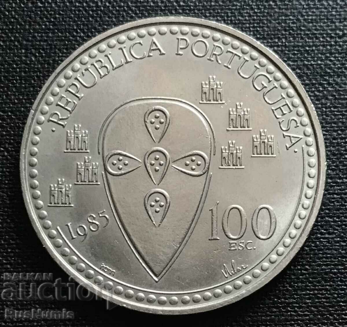 Portugal. 100 Escudos 1985 King Alfonso Enrique.UNC. with price 11.00 BGN | € 5.62 Portugal. 100 Escudos 1985 King Alfonso Enrique.UNC. with price 11.00 BGN | € 5.62